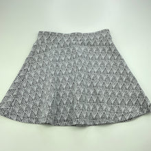 Load image into Gallery viewer, Girls Tilii, black &amp; white stretchy skirt, elasticated, L: 34cm, EUC, size 9,  