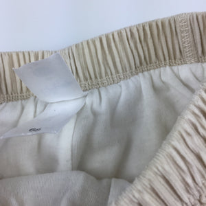 Unisex Disney Baby, cotton lined corduroy pants, elasticated, GUC, size 00