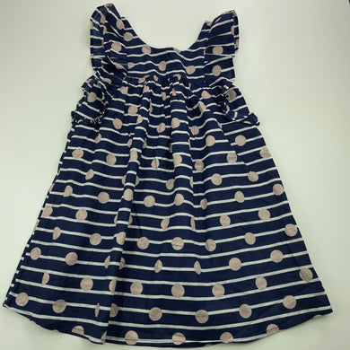 Girls H&T, lightweight cotton summer dress, EUC, size 5, L: 56cm