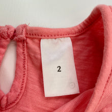 Load image into Gallery viewer, Girls Target, pink cotton casual dress, FUC, size 2, L: 48cm