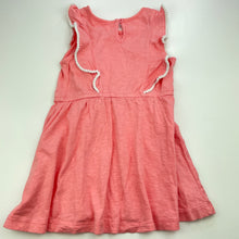 Load image into Gallery viewer, Girls Target, pink cotton casual dress, FUC, size 2, L: 48cm