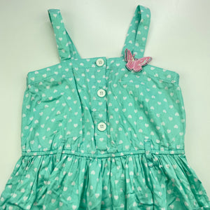 Girls Target, lined lightweight cotton summer dress, GUC, size 10, L: 72cm