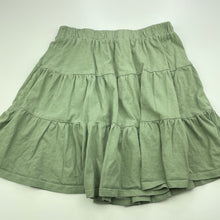 Load image into Gallery viewer, Girls Target, green cotton skirt, elasticated, L: 39cm, EUC, size 16,  