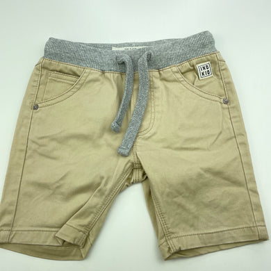 Boys Indie, stretch cotton shorts, elasticated, GUC, size 0,  
