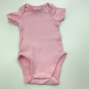 Girls Dymples, pink cotton bodysuit / romper, GUC, size 000,  