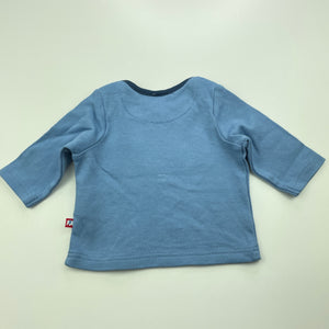 Boys Mothercare, cotton long sleeve top, FUC, size 00000,  