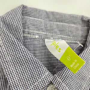 Boys Dymples, cotton short sleeve shirt, GUC, size 0,  