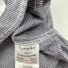 Load image into Gallery viewer, Boys Dymples, cotton short sleeve shirt, GUC, size 0,  