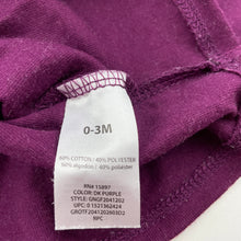 Load image into Gallery viewer, Girls Garanimals, purple long sleeve t-shirt / top, fox, GUC, size 000,  