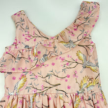 Load image into Gallery viewer, Girls Tutus &amp; Tambourines, lined pink party dress, small mark on front, FUC, size 5, L: 60cm