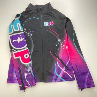 Girls Activated Industry, zip up dance track top, FUC, size 10,  
