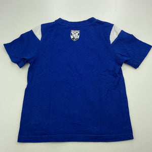 Boys NRL Official, Canterbury Bulldogs cotton t-shirt / top, FUC, size 3,  