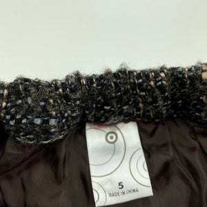 Girls Target, wool blend skirt, adjustable,L: 24cm, EUC, size 5,  