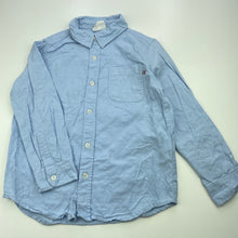 Load image into Gallery viewer, Boys Cotton On, blue cotton long sleeve shirt, GUC, size 7,  