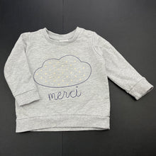 Load image into Gallery viewer, Girls Seed, grey cotton sweater / jumper, marks on front, FUC, size 00,  