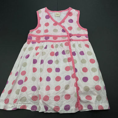 Girls Eternal Creation, lined lightweight cotton casual dress, GUC, size 1, L: 46cm