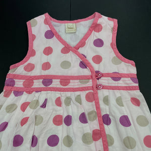 Girls Eternal Creation, lined lightweight cotton casual dress, GUC, size 1, L: 46cm