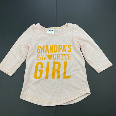 Girls Baby Berry, pink cotton long sleeve t-shirt / top, EUC, size 0,  