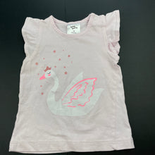 Load image into Gallery viewer, Girls Baby Berry, pink cotton top, swan, GUC, size 00,  
