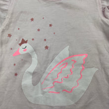 Load image into Gallery viewer, Girls Baby Berry, pink cotton top, swan, GUC, size 00,  