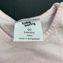 Load image into Gallery viewer, Girls Baby Berry, pink cotton top, swan, GUC, size 00,  