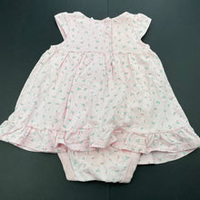 Load image into Gallery viewer, Girls Baby World, pink stretchy romper dress, EUC, size 0,  