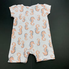 Load image into Gallery viewer, Girls Anko, cotton romper, seahorses, GUC, size 00,  