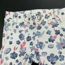 Load image into Gallery viewer, Girls Primark, stretchy floral pants / bottoms, elasticated, EUC, size 00,  