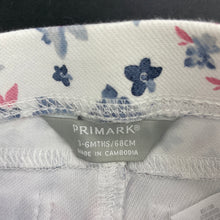 Load image into Gallery viewer, Girls Primark, stretchy floral pants / bottoms, elasticated, EUC, size 00,  