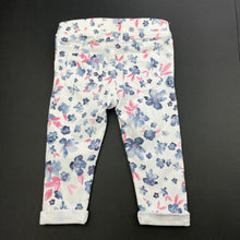 Load image into Gallery viewer, Girls Primark, stretchy floral pants / bottoms, elasticated, EUC, size 00,  