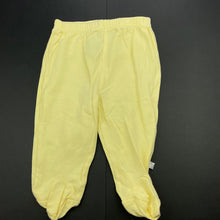 Load image into Gallery viewer, unisex Wee Babes, yellow cotton footed leggings / bottoms, GUC, size 00,  