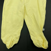 Load image into Gallery viewer, unisex Wee Babes, yellow cotton footed leggings / bottoms, GUC, size 00,  