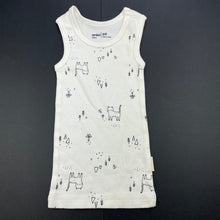 Load image into Gallery viewer, unisex Anko, organic cotton singlet top, cat, EUC, size 00,  