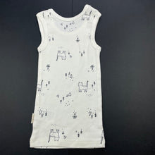 Load image into Gallery viewer, unisex Anko, organic cotton singlet top, cat, EUC, size 00,  