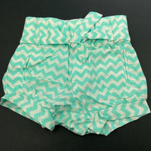 Load image into Gallery viewer, Girls Cotton On, lightweight cotton shorts, elasticated, EUC, size 000,  