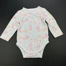 Load image into Gallery viewer, Girls Sprout, stretchy bodysuit / romper, rabbits, GUC, size 000,  