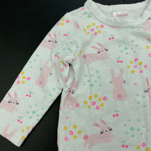 Load image into Gallery viewer, Girls Sprout, stretchy bodysuit / romper, rabbits, GUC, size 000,  