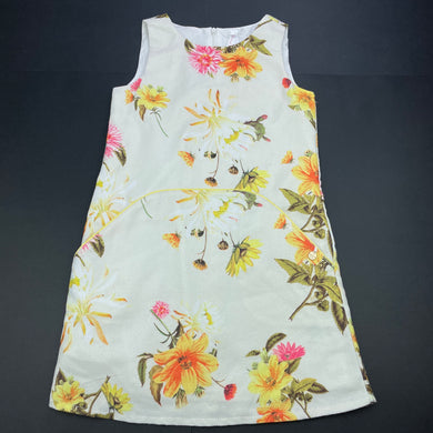 Girls Material Girl, lined floral party dress, FUC, size 8, L: 64cm