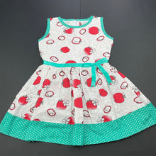 Load image into Gallery viewer, Girls Sam De Fleur, lightweight summer dress, apples, GUC, size 1, L: 44cm