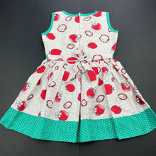 Load image into Gallery viewer, Girls Sam De Fleur, lightweight summer dress, apples, GUC, size 1, L: 44cm