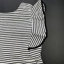 Load image into Gallery viewer, Girls Bardot Junior, grey &amp; white stripe playsuit, GUC, size 10,  