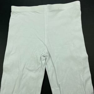 Girls Cotton On, white stretchy leggings, Inside leg: 57cm, FUC, size 8,  