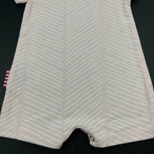 Load image into Gallery viewer, Girls Sooki Baby, pink &amp; white romper, FUC, size 000,  