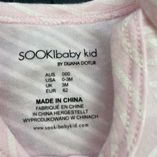 Load image into Gallery viewer, Girls Sooki Baby, pink &amp; white romper, FUC, size 000,  