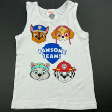 Load image into Gallery viewer, unisex Nickelodeon, Paw Patrol stretchy singlet top, EUC, size 0,  