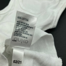 Load image into Gallery viewer, unisex Anko, white cotton singlet top, EUC, size 0000,  