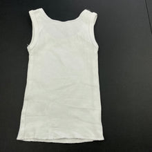 Load image into Gallery viewer, unisex Anko, white cotton singlet top, EUC, size 0000,  