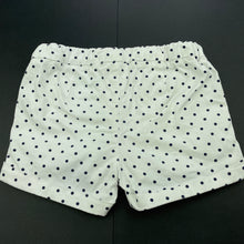 Load image into Gallery viewer, Girls Cotton On, navy spot stretch cotton shorts, adjustable, FUC, size 2,  