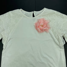 Load image into Gallery viewer, Girls Designer Kidz, long sleeve top, lace detail, FUC, size 7,  