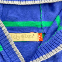 Load image into Gallery viewer, Boys Lily &amp; Dan, knitted cotton lightweight hooded sweater, EUC, size 5,  